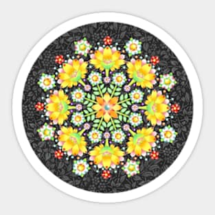 Flower Crown Mandala Sticker